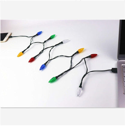 Christmas LED USB Charging Cable with Lights