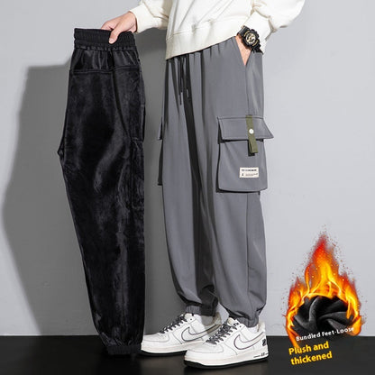Plus Size Men's Loose Tapered Workwear Pants