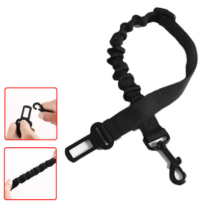 Vehicle-mounted Seat Belt For Pets Elastic Retractable Traction Rope For Vehicle Car Rope Pet Supplies