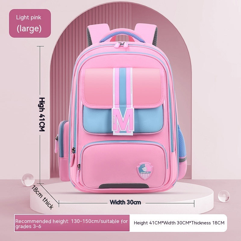 Spine-Supporting Primary School Backpack for Children