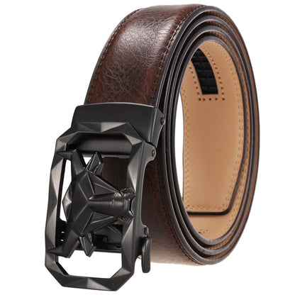 Fashion Men's Leather Belt Alloy Buckle