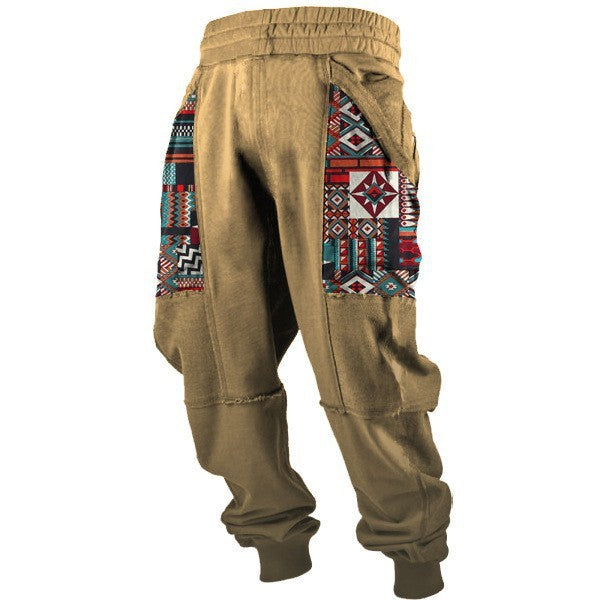 European American 3D Digital Printing Loose Couple Pants