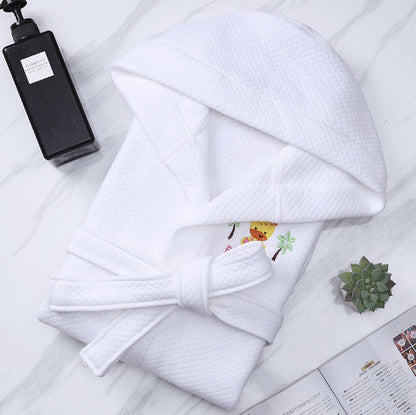 Children's Cartoon Cotton Bathrobe Boys Girls Nightgown