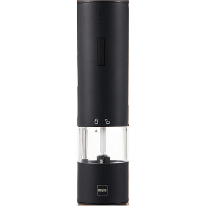 Black Pepper Grinder Electric Freshly Ground Stainless Steel Household Grinding Pepper Powder Bottle Sea Salt