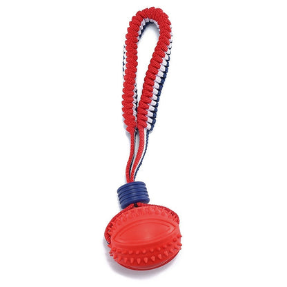 Interactive Dog Toy Ball Interactive Teether With Rope Dog Ball Pet Supplies Chewing Ball Training For Living Room Lake Beach Pets Products
