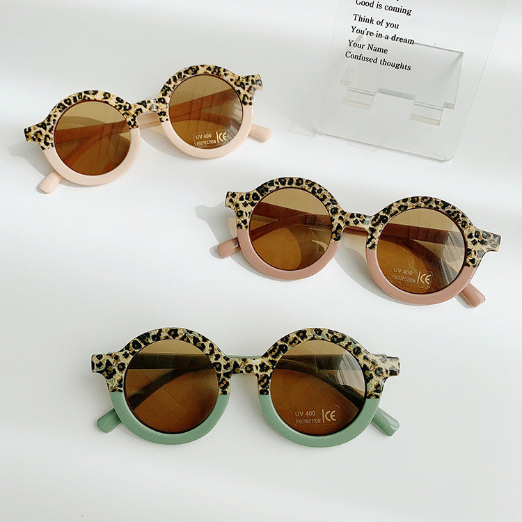 Children's Sunglasses Round Frame Sun Protection And Sunshade Fashion All-matching