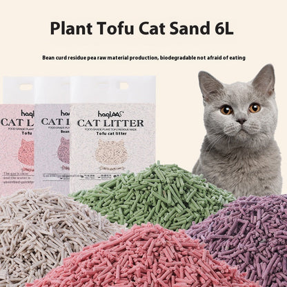 Original Tofu Cat Litter 6L Green Tea Mixed Plant