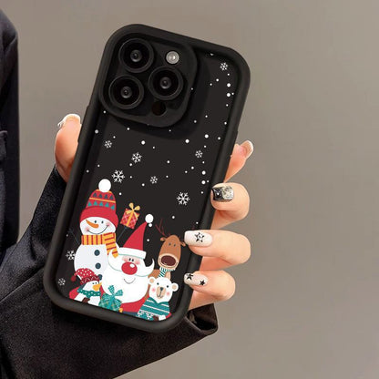 Santa Claus Christmas Phone Case Shockproof Silicone Cover
