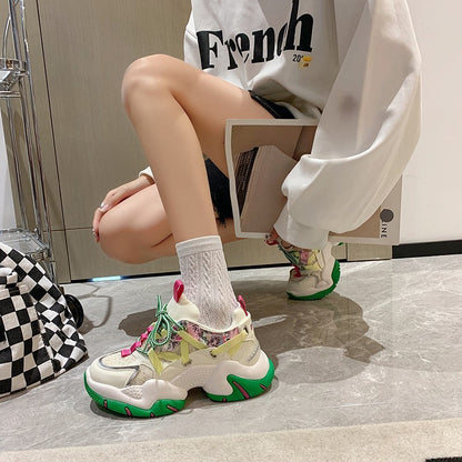 Breathable Mesh Casual Daddy Sneakers