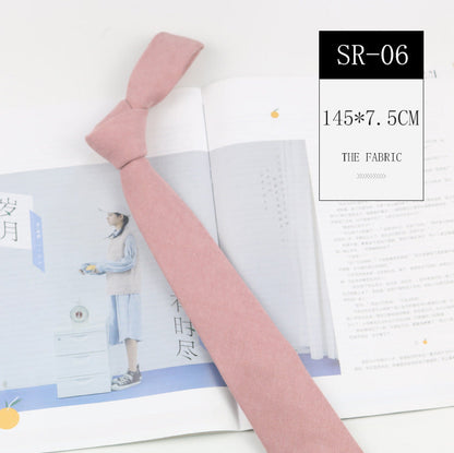 Korean Style Casual Suede Macaron 7cm Hand Tie