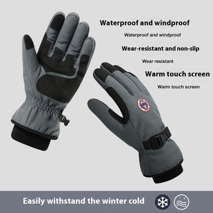Winter Men's Warm Skiing Riding Gloves