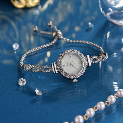 Fashion Diamond Women's Quartz Bracelet Watch