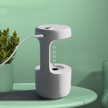 Anti-Gravity Humidifier with Clock Aroma Diffuser