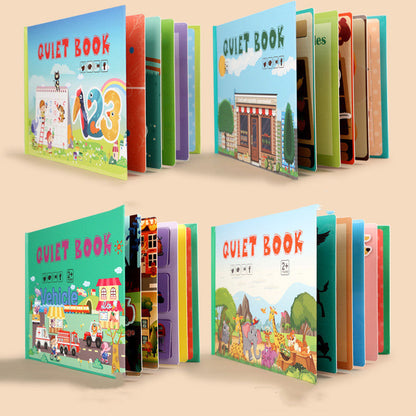 Children's Enlightenment Stickers Quiet Book Kindergarten Busy Book Handmade Material Paste Book Educational Toys
