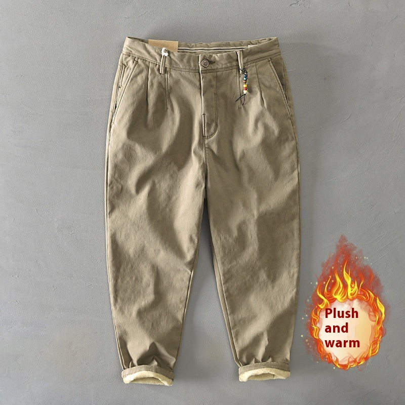 Men's Casual Harem Pants Fleece-lined Autumn Winter