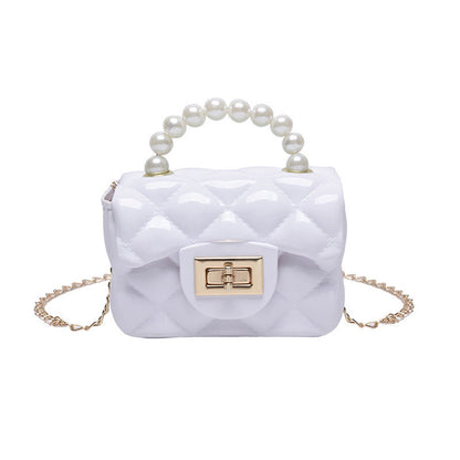 Pearl Hand One-shoulder Crossbody Chain Children's Bags