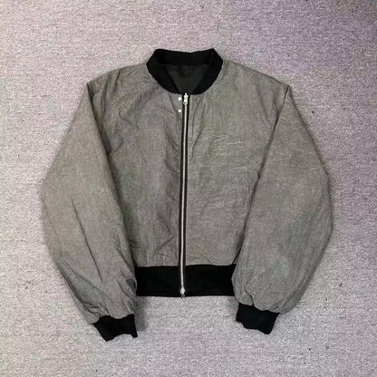 Short Double-sided Niche Retro Design Casual Baseball Collar Jacket