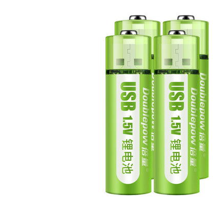 USB Rechargeable Battery No. 5, No. 7 Lithium Battery, Large Capacity 1.5v Constant Voltage AA