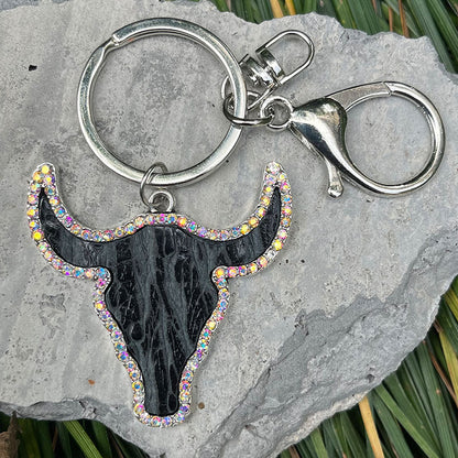 Retro Western Style Handbag Pendant Keychain