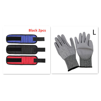 Fifteen Compartment Magnetic Wristband Tool Holder