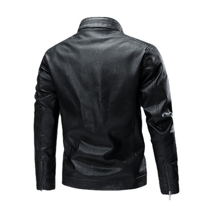 Motorcycle Retro Fashion Leather Jacket Coat