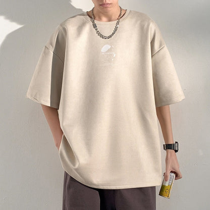 Heavy American Short Sleeve T-shirt Men's Top