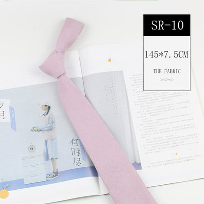 Korean Style Casual Suede Macaron 7cm Hand Tie