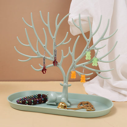 Deer Jewelry Display Stand with Drawer