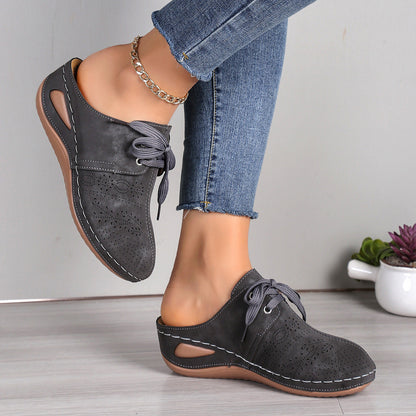 Women's Hollow Out Wedge Slippers