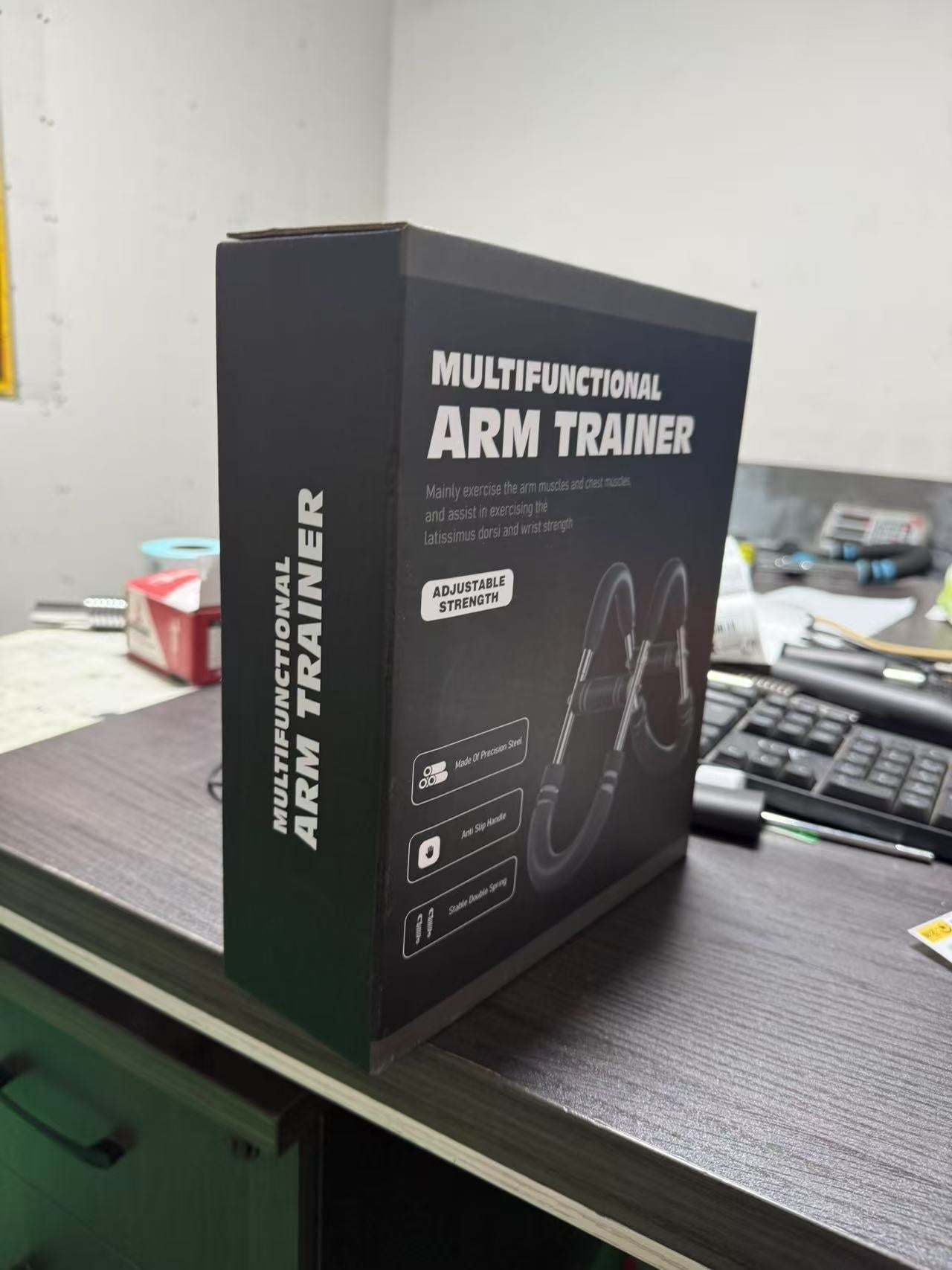 Multi-functional U-shaped Arm Strengthener Chest Trainer Adjustable Forearm Strength Exerciser Home Gym Equipment Bodybuilding