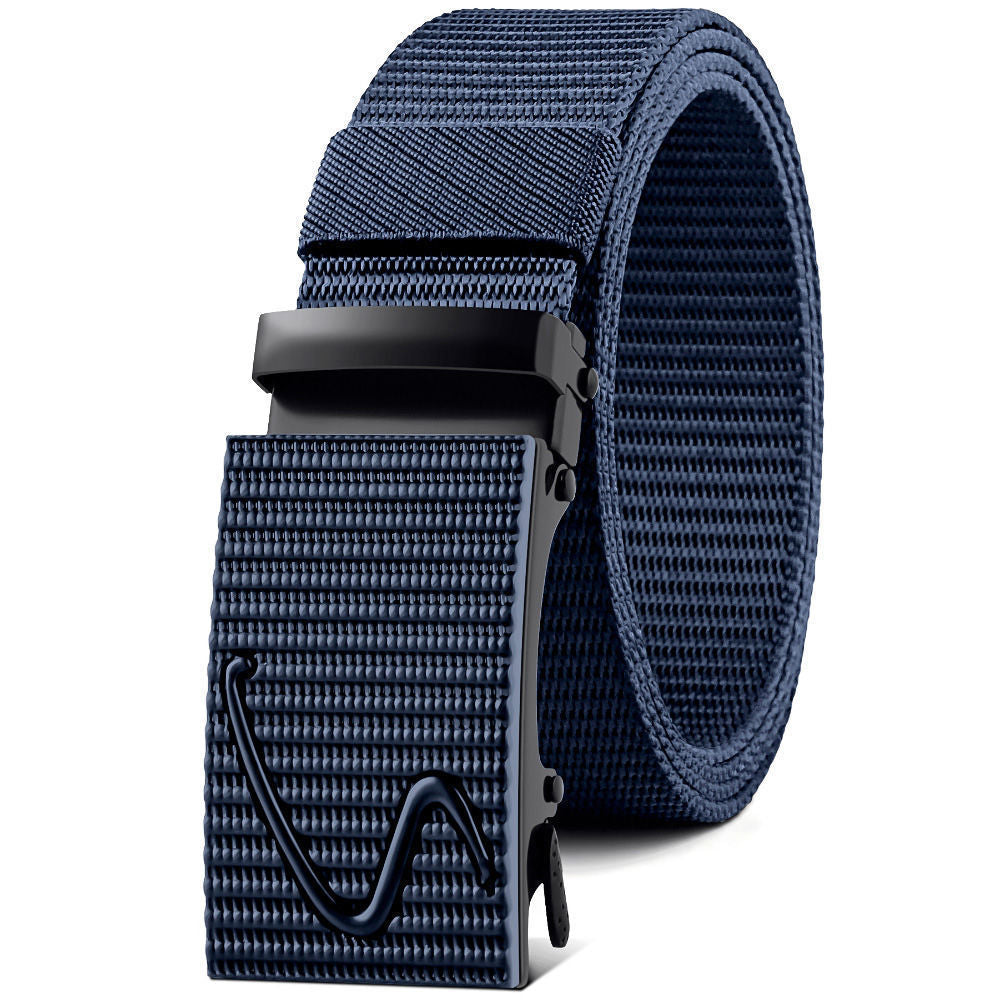 Nylon Waistband Men's Automatic Canvas Belt