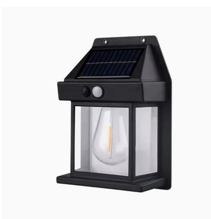 Outdoor Solar  Waterproof Tungsten Induction Garden Wall Lamp