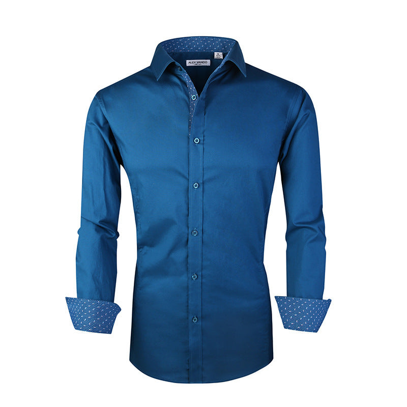 Men's Cotton Stretch Shirt Spring Autumn