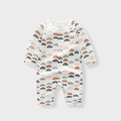 Light And Soft Bamboo Fiber Baby Jumpsuit Floral Animal Cute Print Spring Autumn Newborn Clothes Unisex Long Sleeve Baby Rompers For Boys Girls