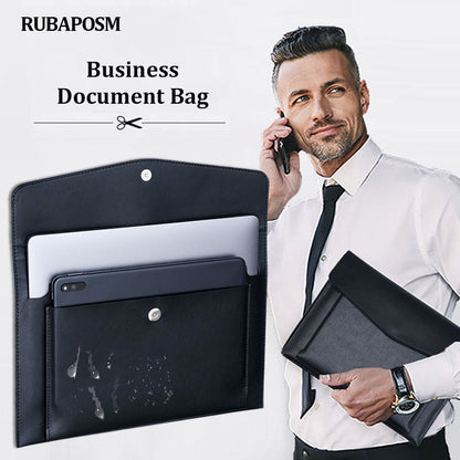A4 File Bag with Double-layer Leather Protection