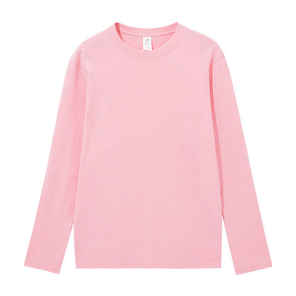 Cotton Long Sleeve Loose Pure White Casual Top