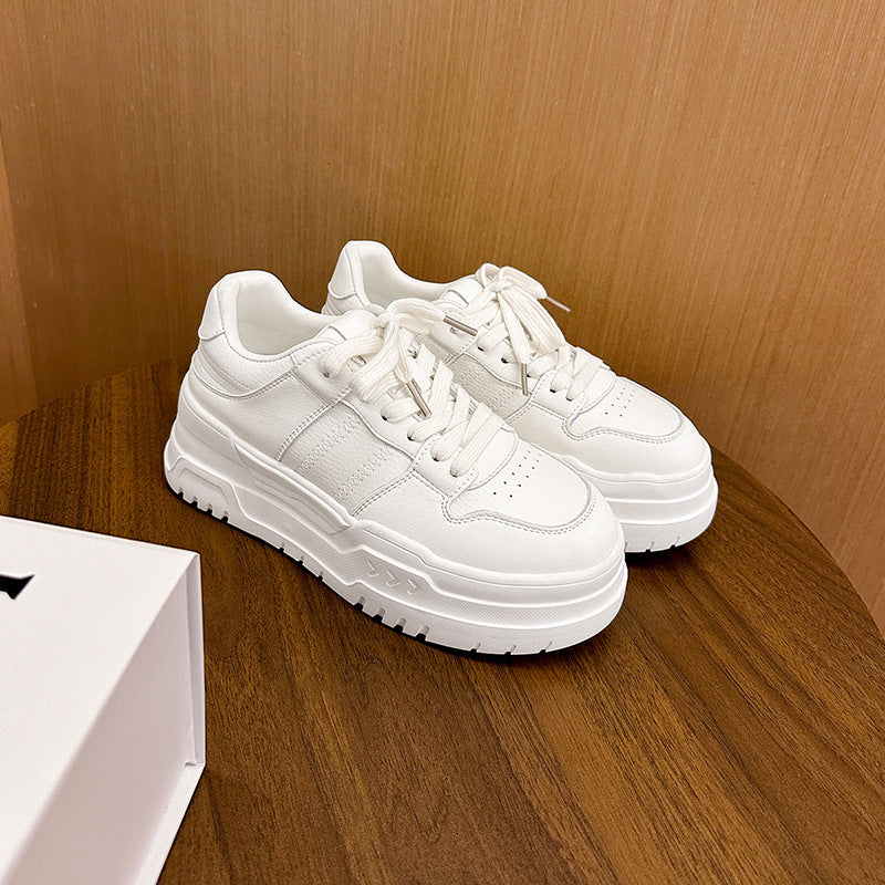 Platform Height Increasing Casual Lace Up Sports Board Shoes