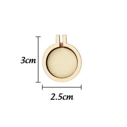 Wooden Mini Embroidery Frame Ornament