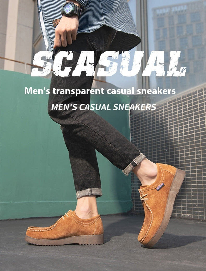 New Casual Korean Style Leather Sneakers