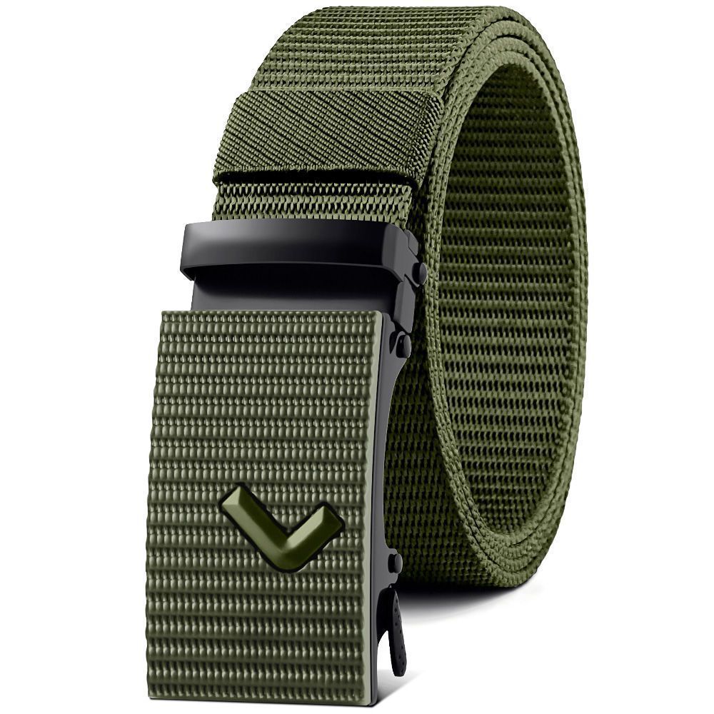 Nylon Waistband Men's Automatic Canvas Belt