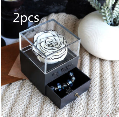 Eternal Rose Jewelry Box for Gifts