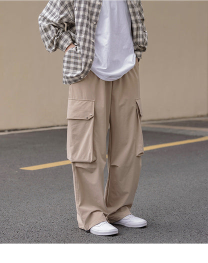 Vintage Drawstring Leggings with Pockets