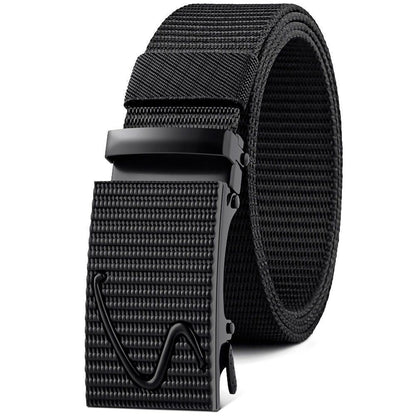 Nylon Waistband Men's Automatic Canvas Belt