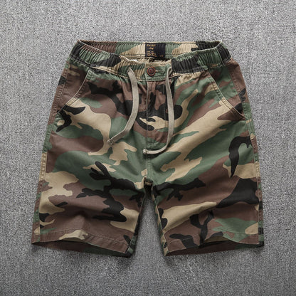 Straight Sports Leisure Five-Point Cotton Work Shorts