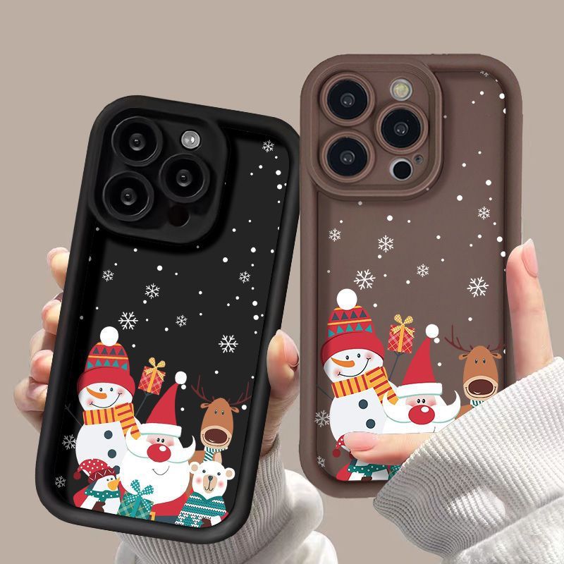 Santa Claus Christmas Phone Case Shockproof Silicone Cover