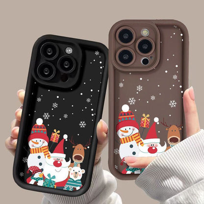 Santa Claus Christmas Phone Case Shockproof Silicone Cover