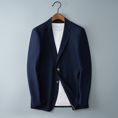 Plaid Leisure Suit Youth Coat Benxi Price Control
