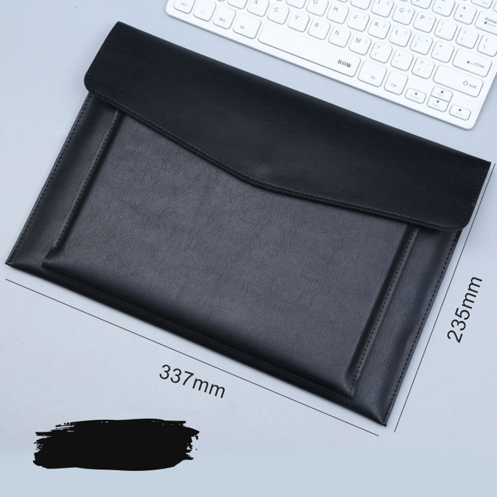 A4 File Bag with Double-layer Leather Protection