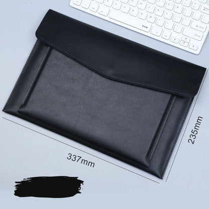 A4 File Bag with Double-layer Leather Protection