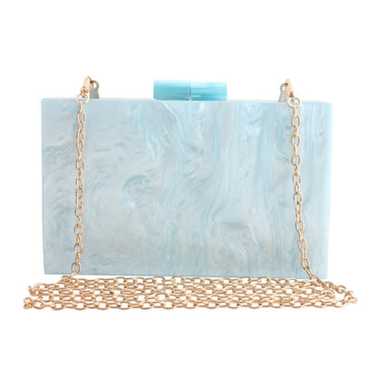 Marble Pattern Acrylic Handbag for Women